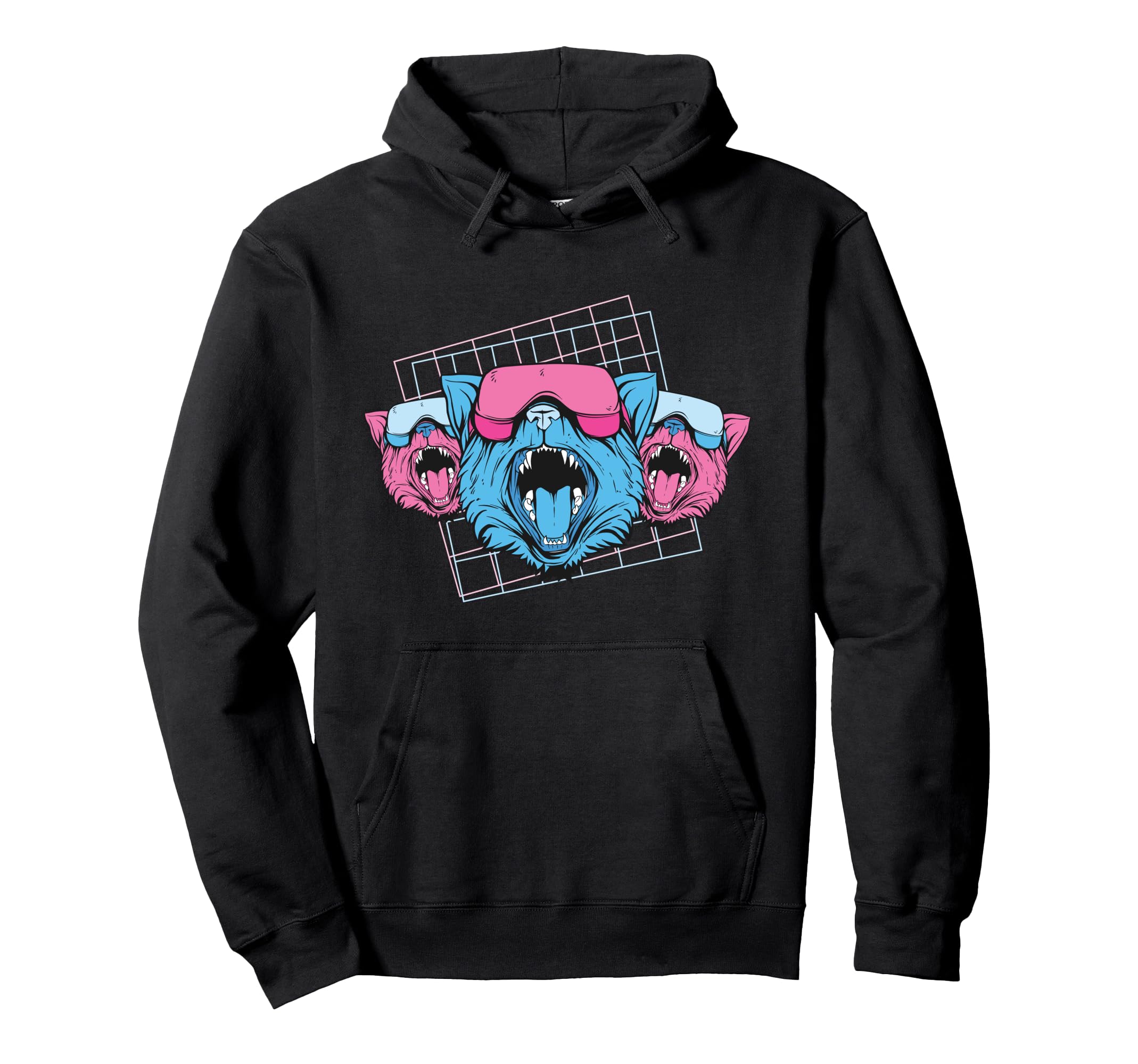 Virtual Reality Cats Vr Headsets Hoodie - Custom Art Print Men Women