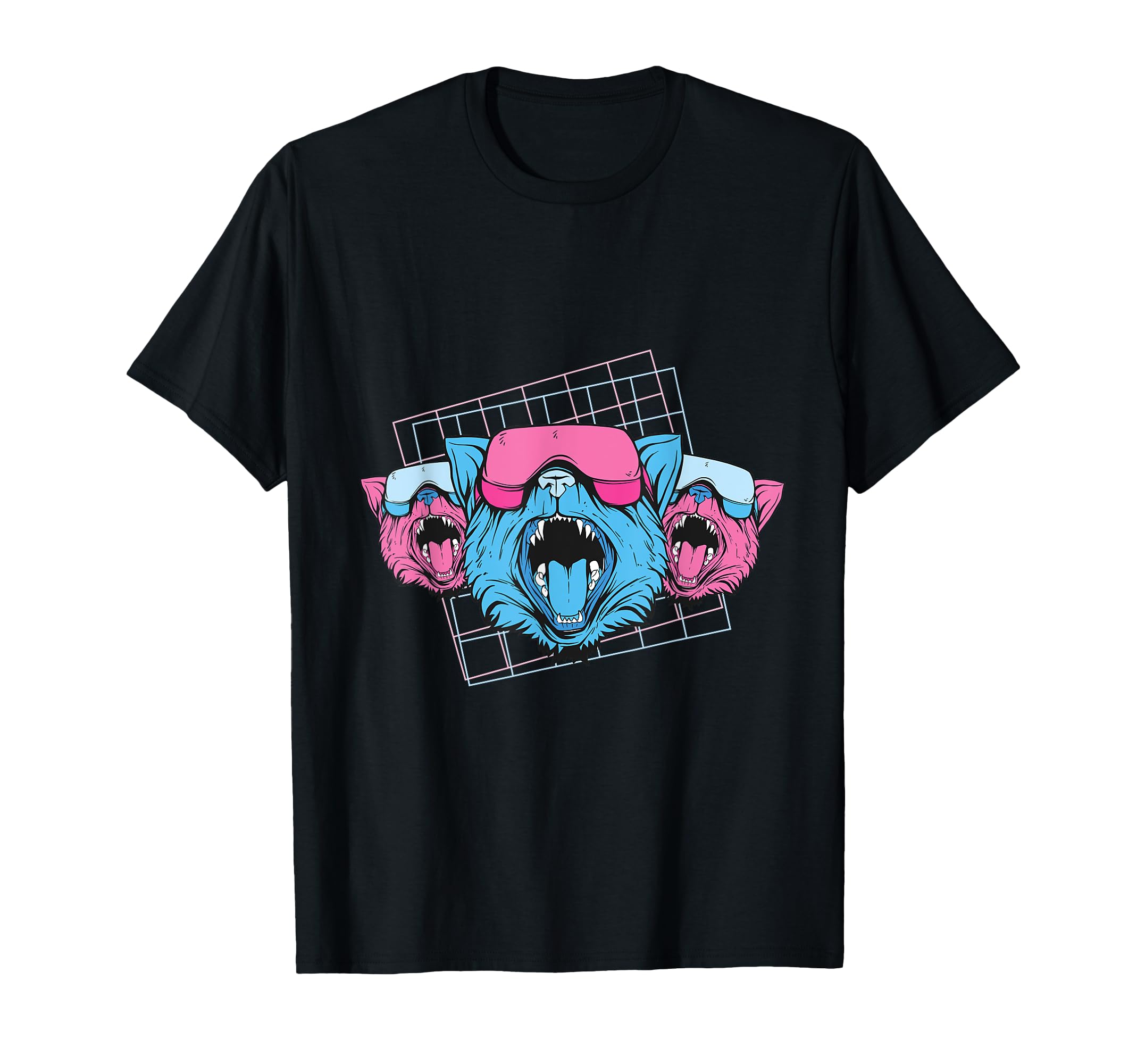 Virtual Reality Cats Vr Headsets T-Shirt - Fun Novelty Design Men Women