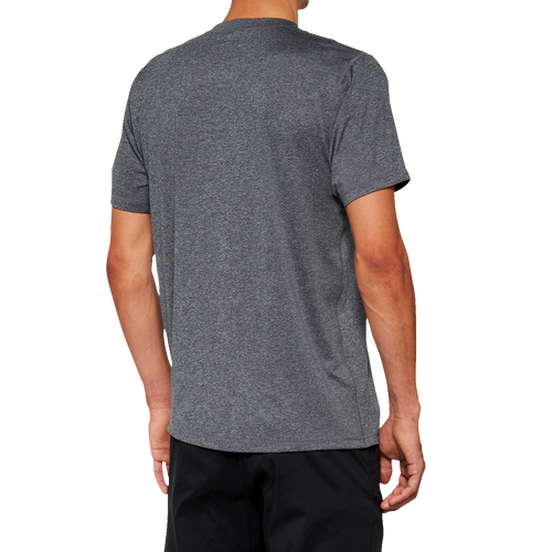 100% Mission Athletic T-Shirt - Charcoal - Small 20014-00010