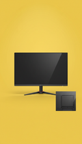 Ultra-slim gaming monitor in deep graphite